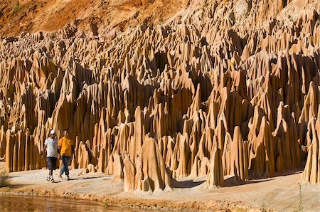 Red Tsingys, strange looking sandstone formations, near Diego Suarez (Antsiranana), Madagascar, Africa Stock Photo - Rights-Managed, Code: 841-03676360