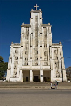 Modern church in Mahajanga, Madagascar, Africa Stock Photo - Rights-Managed, Code: 841-03676388