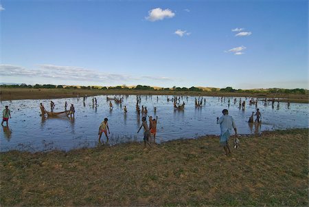 diego suarez - Gens de pêche dans un lac peu profond près de Diego Suarez (Antsiranana), Madagascar, Afrique Photographie de stock - Rights-Managed, Code: 841-03676437