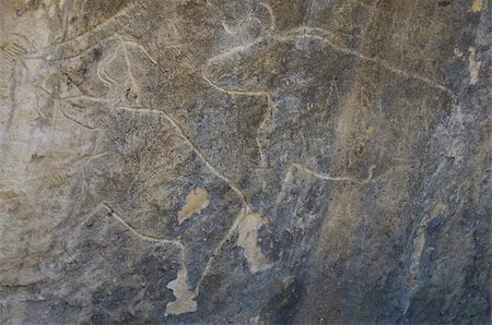 Petroglyphs, Qobustan, UNESCO World Heritage Site, Azerbaijan, Central Asia, Asia Stock Photo - Rights-Managed, Code: 841-03676622