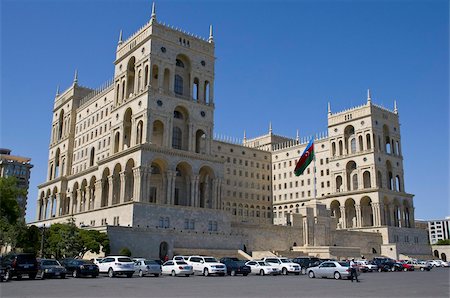 Government House, Dom Soviet, Baku, Azerbaijan, Central Asia, Asia Foto de stock - Con derechos protegidos, Código: 841-03676632