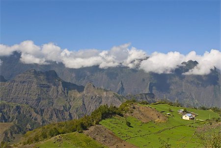 The crater of Cilaos, La Reunion, Indian Ocean, Africa Stock Photo - Rights-Managed, Code: 841-03676712