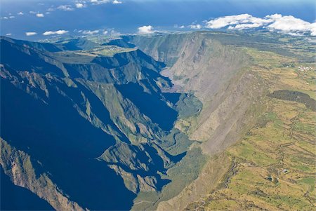 simsearch:841-03676728,k - Aerial view of La Reunion, Indian Ocean, Africa Foto de stock - Direito Controlado, Número: 841-03676728