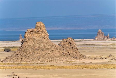 djibouti africa - Lac Abbe (Lake Abhe Bad) with its chimneys, Republic of Djibouti, Africa Stock Photo - Rights-Managed, Code: 841-03676808