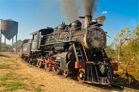 simsearch:862-03364374,k - Old steam locomotive, Trinidad, Cuba, West Indies, Caribbean, Central America Foto de stock - Con derechos protegidos, Código: 841-03676835