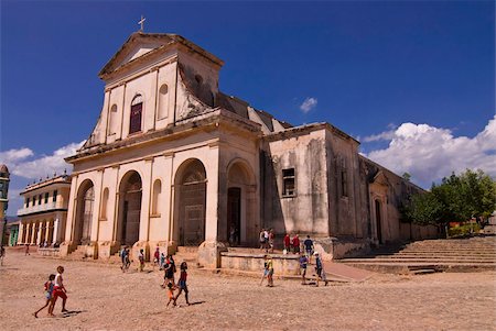 Iglesia Parroquial de la Santisima Trinidad, Trinidad, UNESCO World Heritage Site, Cuba, West Indies, Caribbean, Central America Fotografie stock - Rights-Managed, Codice: 841-03676836