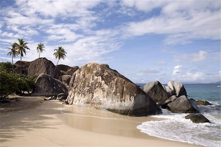 The Baths, large granite boulders, Virgin Gorda, British Virgin Islands, West Indies, Caribbean, Central America Fotografie stock - Rights-Managed, Codice: 841-03677028