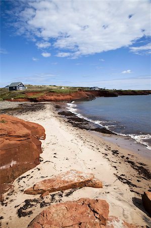 A beach on the Iles de la Madeleine (Magdalen Islands), Quebec, Canada, North America Foto de stock - Direito Controlado, Número: 841-03677086