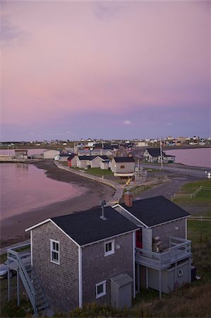 small town quebec - Ile Havre-Aubert, one of the Iles de la Madeleine (Magdalen Islands), in the Gulf of St. Lawrence, Quebec, Canada, North America Stock Photo - Rights-Managed, Code: 841-03677089