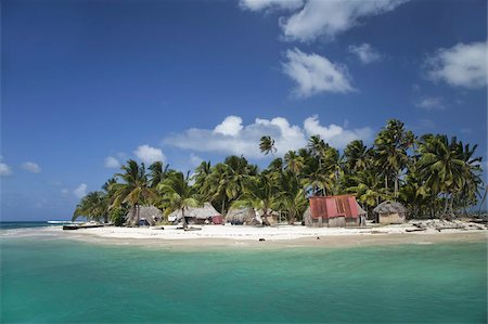 Île Diablo (Niatupu), îles de San Blas, mer des Caraïbes, Panama, Amérique centrale Photographie de stock - Rights-Managed, Code: 841-03677164