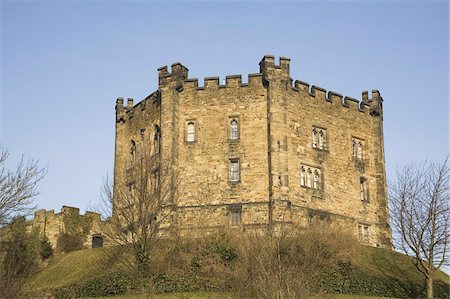 Durham Castle, a motte and bailey structure, UNESCO World Heritage Site, Durham, England, United Kingdom, Europe Foto de stock - Con derechos protegidos, Código: 841-03677233