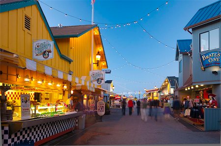 fishermans wharf - Old Fishermans Wharf, Monterey, California, United States of America, North America Foto de stock - Con derechos protegidos, Código: 841-03677328