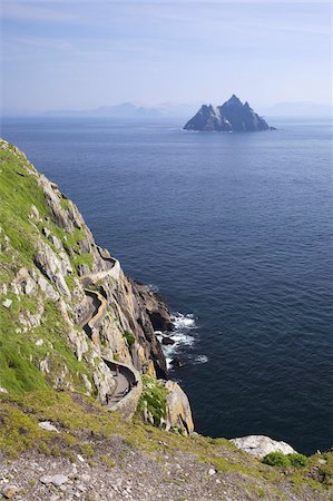 Little Skellig from Skellig Michael, County Kerry, Munster, Republic of Ireland, Europe Stock Photo - Rights-Managed, Code: 841-03677420