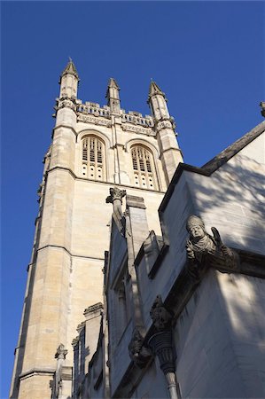 simsearch:841-03066907,k - Looking up at chapel tower of Magdalen College, Oxford, Oxfordshire, England, United Kingdom, Europe Stock Photo - Rights-Managed, Code: 841-03677573