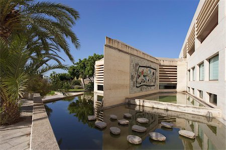 Garden at Fundacio Pilar I Joan Miro, Cala Major, Majorca, Balearic Islands, Spain, Mediterranean, Europe Stock Photo - Rights-Managed, Code: 841-03677610