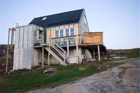 Inuit house, Tasiilaq, East Coast, Greenland, Polar Regions Foto de stock - Con derechos protegidos, Código: 841-03677638