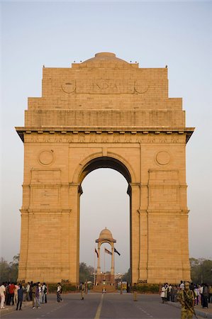 India Gate at the eastern end of Rajpath, New Delhi, India, Asia Fotografie stock - Rights-Managed, Codice: 841-03672257