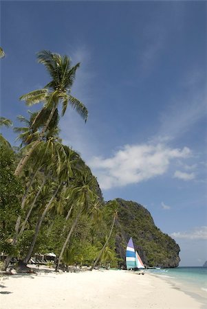 places in the philippines - Entalula Island, Bacuit Bay, Palawan, Philippines, Southeast Asia, Asia Foto de stock - Con derechos protegidos, Código: 841-03672322