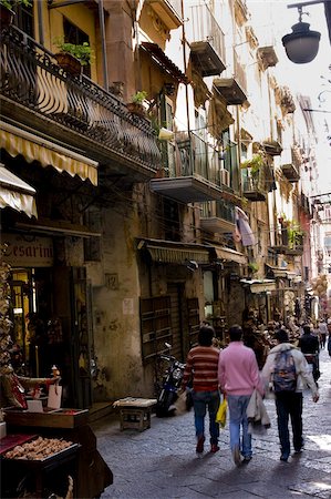 Streetscene, Naples, Campania, Italy, Europe Foto de stock - Con derechos protegidos, Código: 841-03672513