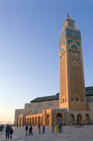 Mosquée de Hassan II, Casablanca (Maroc), en Afrique du Nord, Afrique Photographie de stock - Rights-Managed, Code: 841-03672577