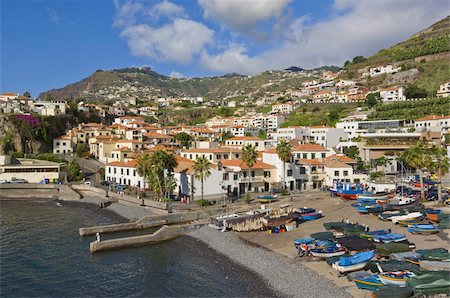 simsearch:841-06806615,k - Fishing boats in the small south coast harbour of Camara de Lobos, Madeira, Portugal, Atlantic, Europe Stock Photo - Rights-Managed, Code: 841-03672699