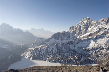 View from Gokyo Ri, 5483m, Gokyo, Solu Khumbu Everest Region, Sagarmatha National Park, Himalayas, Nepal, Asia Foto de stock - Direito Controlado, Número: 841-03672808