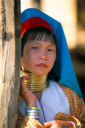 exotic - Padaung girl, Inle Lake, Shan State, Myanmar (Burma), Asia Stock Photo - Rights-Managed, Code: 841-03673164