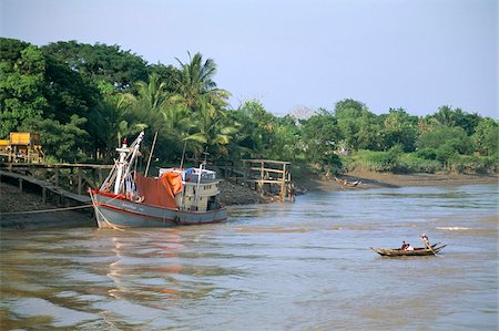 delta de río - Ayeyarwaddy (Irrawaddy) river delta, Ayeyarwaddy Division, Myanmar (Burma), Asia Foto de stock - Con derechos protegidos, Código: 841-03673198