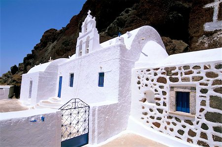 simsearch:841-03673287,k - St. Nicholas church, Akrotiri, island of Santorini (Thira), Cyclades Islands, Aegean, Greek Islands, Greece, Europe Stock Photo - Rights-Managed, Code: 841-03673219