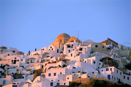 Oia (Ia), l'île de Santorini (Thira), Iles des Cyclades, Aegean, îles grecques, Grèce, Europe Photographie de stock - Rights-Managed, Code: 841-03673221