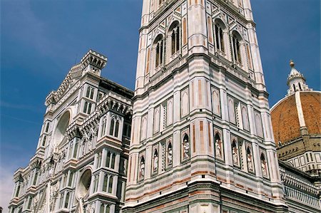 Duomo and campanile (cathedral and bell tower), Florence, UNESCO World Heritage Site, Tuscany, Italy, Europe Stock Photo - Rights-Managed, Code: 841-03673222