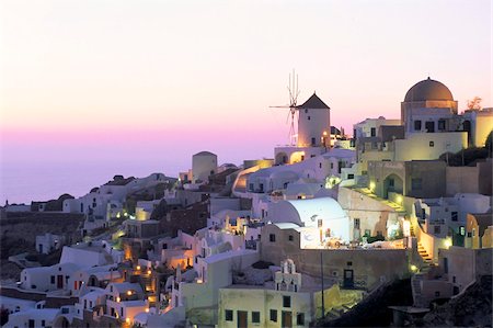 Oia (Ia), l'île de Santorini (Thira), Iles des Cyclades, Aegean, îles grecques, Grèce, Europe Photographie de stock - Rights-Managed, Code: 841-03673236