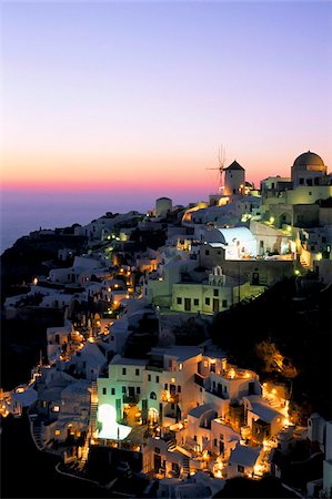 Oia (Ia), l'île de Santorini (Thira), Iles des Cyclades, Aegean, îles grecques, Grèce, Europe Photographie de stock - Rights-Managed, Code: 841-03673237