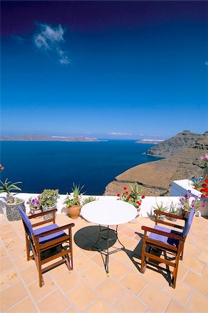 santorini island - Fira, l'île de Santorini (Thira), Iles des Cyclades, Aegean, îles grecques, Grèce, Europe Photographie de stock - Rights-Managed, Code: 841-03673233