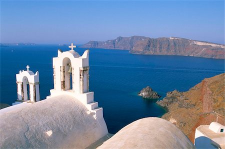 Oia (Ia), island of Santorini (Thira), Cyclades Islands, Aegean, Greek Islands, Greece, Europe Foto de stock - Con derechos protegidos, Código: 841-03673253