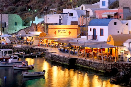 Oia (Ia), island of Santorini (Thira), Cyclades Islands, Aegean, Greek Islands, Greece, Europe Foto de stock - Direito Controlado, Número: 841-03673287