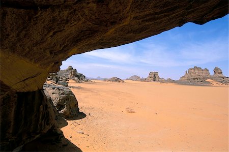 Akakus, Sahara desert, Fezzan, Libya, North Africa, Africa Fotografie stock - Rights-Managed, Codice: 841-03673308