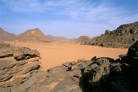 Akakus, Sahara desert, Fezzan (Libye), l'Afrique du Nord, Afrique Photographie de stock - Rights-Managed, Code: 841-03673362