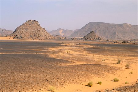 Akakus, Sahara desert, Fezzan, Libya, North Africa, Africa Fotografie stock - Rights-Managed, Codice: 841-03673383