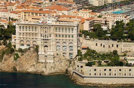 simsearch:700-05560314,k - Vue depuis l'hélicoptère du Musée océanographique, Monaco, Côte d'Azur, Europe Photographie de stock - Rights-Managed, Code: 841-03673442