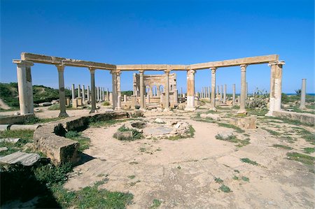 Market, Leptis Magna, UNESCO World Heritage Site, Tripolitania, Libya, North Africa, Africa Foto de stock - Con derechos protegidos, Código: 841-03673467