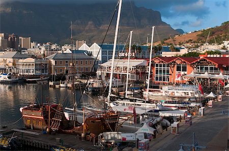 south africa and city - V & A Waterfront, Cape Town, South Africa, Africa Foto de stock - Con derechos protegidos, Código: 841-03673603