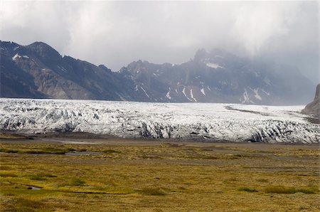 Vatnajokull Gletscher, Skaftafell-Nationalpark, South Coast, Island, Polarregionen Stockbilder - Lizenzpflichtiges, Bildnummer: 841-03673677