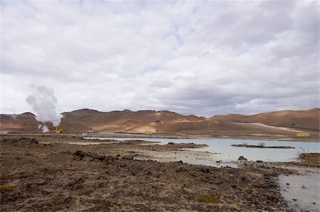 Geothermal power plant near Lake Myvatn, Reykjahlid, Iceland, Polar Regions Stock Photo - Rights-Managed, Code: 841-03673766