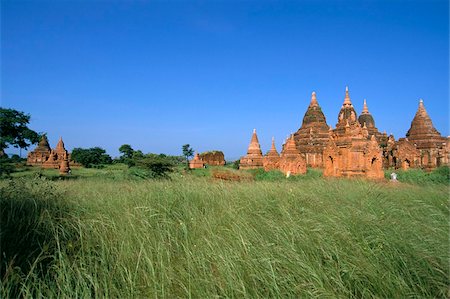 simsearch:841-03062705,k - Temples, Bagan (Pagan) archaeological site, Myanmar (Burma), Asia Foto de stock - Con derechos protegidos, Código: 841-03673812