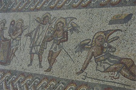 simsearch:841-03061529,k - Détail de bordure de tapis en mosaïque datant de 350 AD, Roman Villa, romage, West Sussex, Angleterre, Royaume-Uni, Europe Photographie de stock - Rights-Managed, Code: 841-03673876