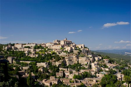 The hilltop town of Gordes, Luberon, Provence, France, Europe Stock Photo - Rights-Managed, Code: 841-03867848