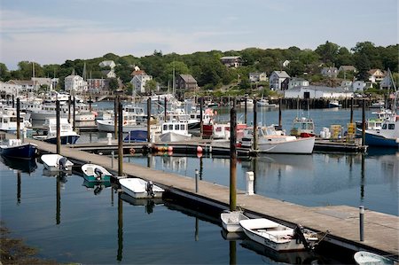 Fishing boats in the harbour in Gloucester, Massachussetts, New England, United States of America, North America Fotografie stock - Rights-Managed, Codice: 841-03867843
