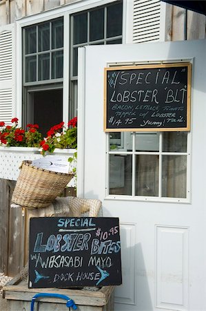 deli - A deli selling seafood specialties in Sag Harbor, Long Island, New York State, United States of America, North America Stock Photo - Rights-Managed, Code: 841-03867875