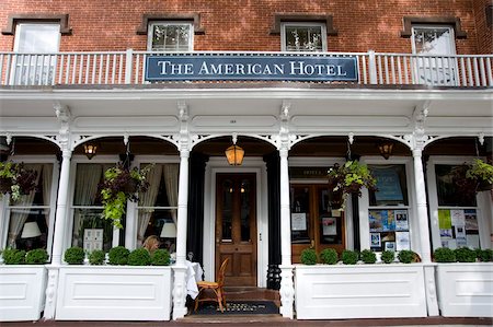 L'American Hotel à Sag Harbor, Long Island, New York État, États-Unis d'Amérique, l'Amérique du Nord Photographie de stock - Rights-Managed, Code: 841-03867873